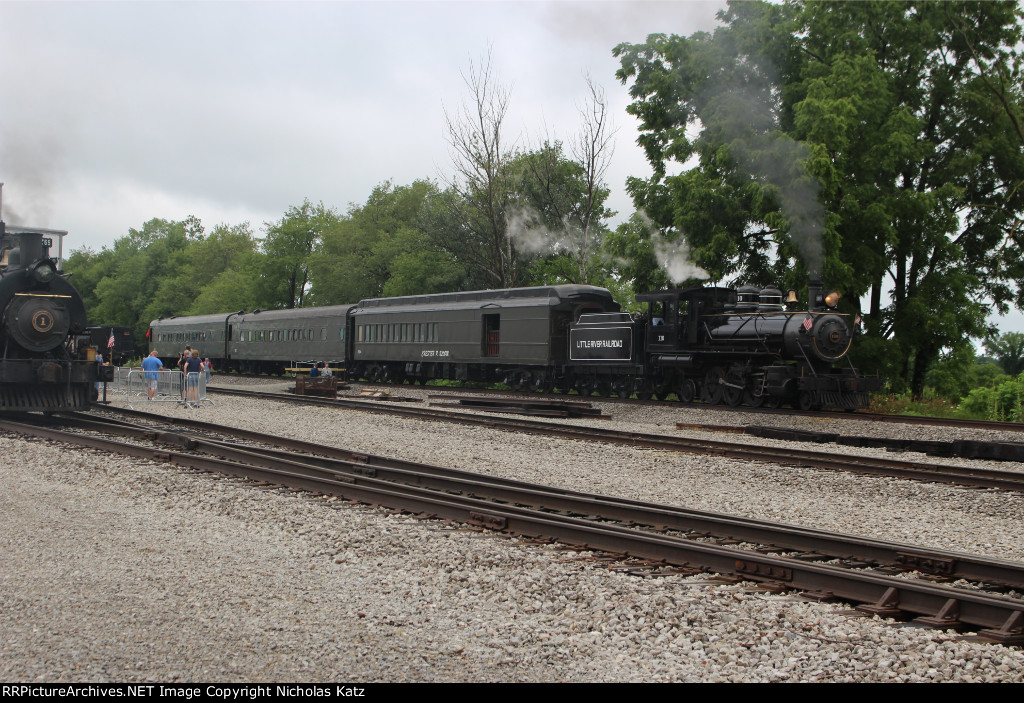 Little River Railroad #110 with the Hamilton Flyer consist